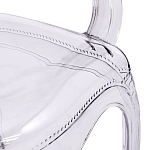 Прозрачный стул с подлокотниками LOUIS GHOST CHAIR Grey варинант исполнения - 5 | Loft Concept в Самаре