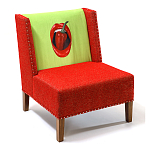 FUN Armchair "Chili Pepper" Red Дизайнерское кресло с цветным принтом варинант исполнения - 3 | Loft Concept в Самаре