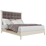 Кровать из массива бука с мягким изголовьем Tasteful Furniture варинант исполнения - 1 | Loft Concept в Самаре