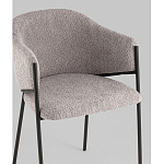 Стул Brace букле серый варинант исполнения - 2 | Loft Concept в Самаре