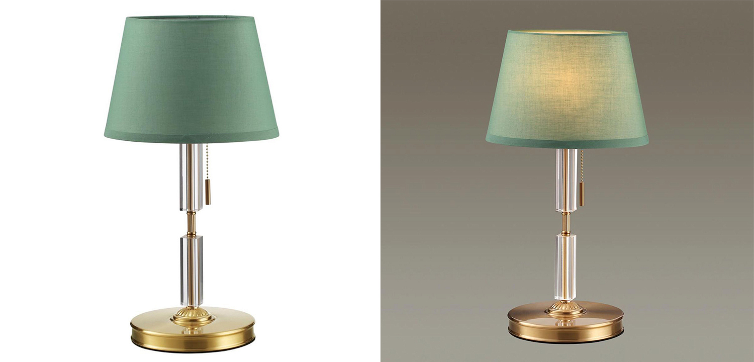 Настольная лампа Ramona Green Table Lamp Настольная лампа Ramona Green Table Lamp - Loft-Concept в Самаре