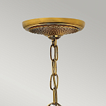 Люстра цвета латунь с 5-ю плафонами из рельефного стекла в форме ананаса Hinkley варинант исполнения - 6 | Loft Concept в Самаре