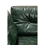 Диван Лофт Натуральная Винтажная кожа Зеленый Two Seat Encounter Leather Sofa варинант исполнения - 4 | Loft Concept в Самаре