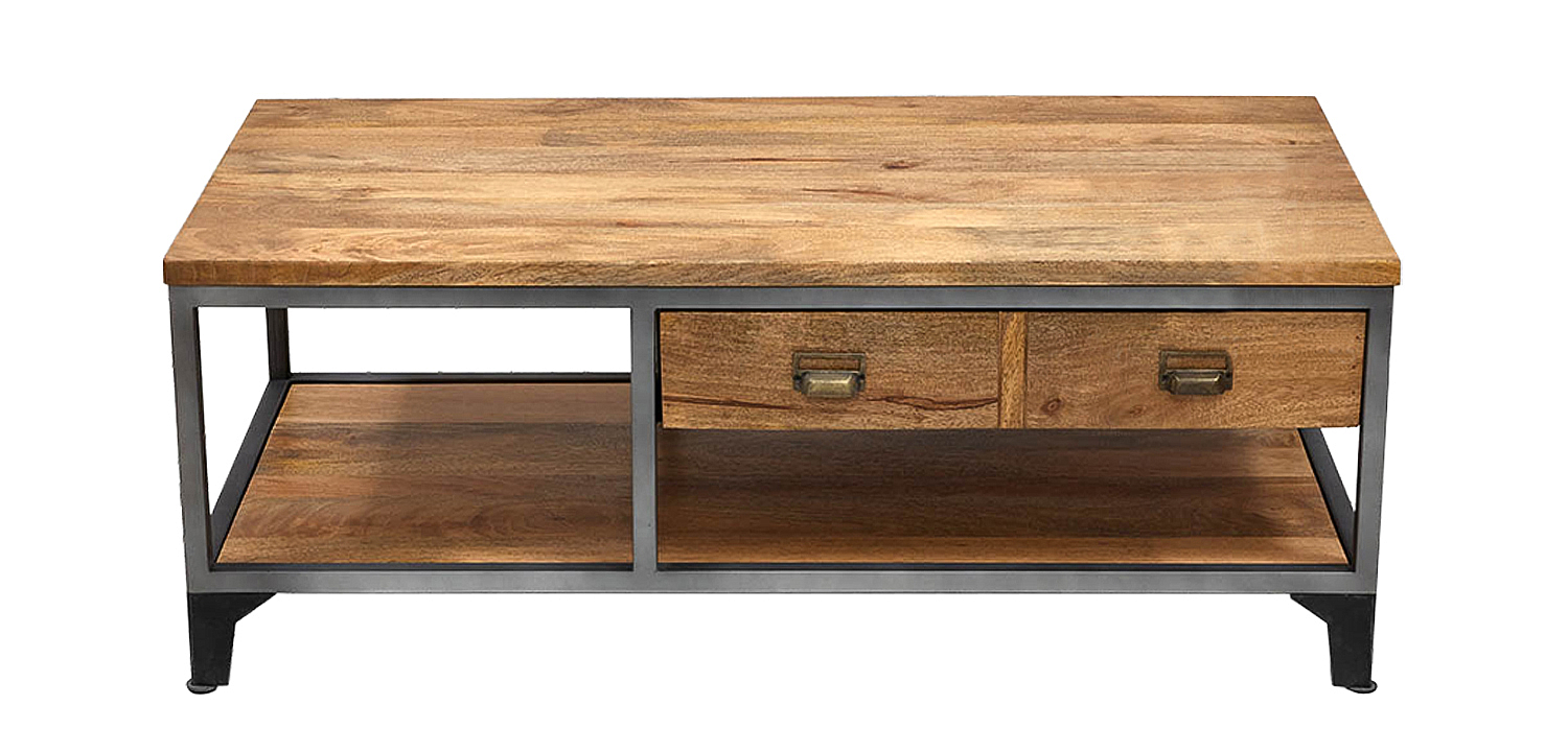 Кофейный стол в стиле лофт Russell Coffee Table Кофейный стол в стиле лофт Russell Coffee Table - Loft-Concept в Самаре