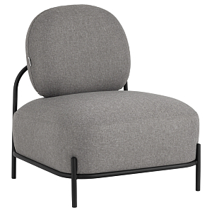 Кресло в серой рогожке  COLOR BLOCK