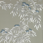 Обои ручная роспись Silk Tree Special Colourway on Pale Grey dyed silk варинант исполнения - 2 | Loft Concept в Самаре
