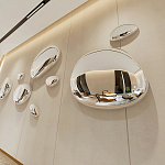 Абстрактная скульптура на стену в виде капли воды Water Outline варинант исполнения - 5 | Loft Concept в Самаре