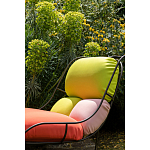 Дизайнерское разноцветное кресло на металлическом каркасе с подставкой для ног Poltronova Plasma Armchair варинант исполнения - 8 | Loft Concept в Самаре