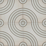 Дизайнерская плитка с узором Дорожки варинант исполнения - 1 | Loft Concept в Самаре