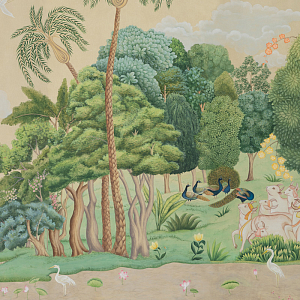 Обои ручная роспись Dandaka Glades Original colourway on painted Xuan paper