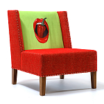 FUN Armchair "Chili Pepper" Red Дизайнерское кресло с цветным принтом варинант исполнения - 2 | Loft Concept в Самаре