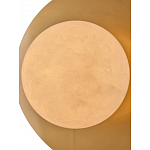 Бра круглое с плафоном из натурального камня на латунном основании Cryptocrystalline Stone варинант исполнения - 4 | Loft Concept в Самаре