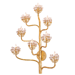 Бра золотое в виде растения Golden Flower Glade варинант исполнения - 2 | Loft Concept в Самаре