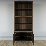 Книжный Стеллаж Elsa Dreams Walnut с задней стенкой варинант исполнения - 3 | Loft Concept в Самаре