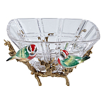 Чаша квадратная из прозрачного стекла с фигурками разноцветных птиц Eden Garden варинант исполнения - 1 | Loft Concept в Самаре