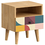 Прикроватная тумба с изображением на ящике Elise Nightstand варинант исполнения - 1 | Loft Concept в Самаре