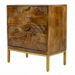 Прикроватная тумба с фактурным фасадом Termite варинант исполнения - 3 | Loft Concept в Самаре