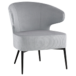 Современное мягкое кресло на металлических ножках Rakush Grey варинант исполнения - 1 | Loft Concept в Самаре