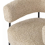Кресло полукруглое мягкое с буклированной обивкой Armchair with Boucle Upholstery варинант исполнения - 2 | Loft Concept в Самаре