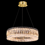 Люстра подвесная круглая из прозрачного хрусталя с золотым корпусом Selfsufficient варинант исполнения - 1 | Loft Concept в Самаре