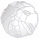 Зеркало кругле в декоративной раме белого цвета White Ratio варинант исполнения - 1 | Loft Concept в Самаре