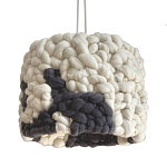 Светильник вязаный из шерсти Черно-белый варинант исполнения - 2 | Loft Concept в Самаре