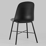 Стул из прочного пластика на металлическом основании Anora Black варинант исполнения - 5 | Loft Concept в Самаре