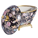 Шкатулка черного цвета с цветочной росписью Eden Garden варинант исполнения - 2 | Loft Concept в Самаре