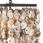 Люстра овальная с подвесками из устричных раковин Sea Ravens варинант исполнения - 1 | Loft Concept в Самаре