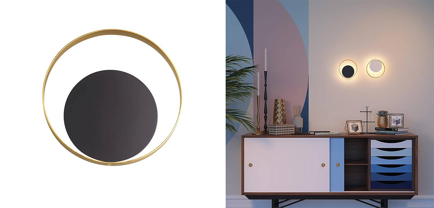 Бра Globo Ocular Sconce Circle Black Бра Globo Ocular Sconce Circle Black - Loft-Concept в Самаре