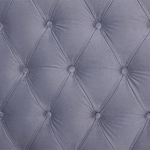 Кровать двуспальная серая с основанием из массива дерева с мягким изголовьем Velour Beds варинант исполнения - 4 | Loft Concept в Самаре