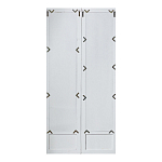 Зеркало-окно с эффектом старения в венецианском стиле Venetian White Mirror варинант исполнения - 2 | Loft Concept в Самаре