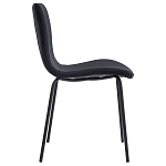 Стул черный с обивкой из велюра Black Archie Chair варинант исполнения - 1 | Loft Concept в Самаре