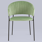 Стул в велюре фисташкового цвета Horizon варинант исполнения - 3 | Loft Concept в Самаре