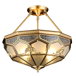 Люстра потолочная Leoni 2 в витражной технике варинант исполнения - 1 | Loft Concept в Самаре