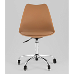 Офисный стул на металлическом основании EGGERY Brown пластик варинант исполнения - 5 | Loft Concept в Самаре