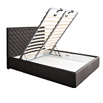 Кровать серая с подъемным механизмом Adelaide варинант исполнения - 2 | Loft Concept в Самаре