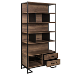 Стеллаж под TV в стиле лофт с открытыми полками и ящиками Urban Style Space варинант исполнения - 2 | Loft Concept в Самаре