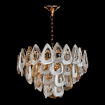 Люстра с многослойными белыми и прозрачными подвесками Character Chandelier варинант исполнения - 1 | Loft Concept в Самаре