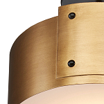 Потолочный светильник круглый светодиодный Semicircular Gold Panels старинная латунь варинант исполнения - 1 | Loft Concept в Самаре
