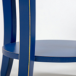 Синяя тумба на фигурных ножках Shelby варинант исполнения - 5 | Loft Concept в Самаре