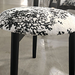 Стул обеденный деревянный с цветочной обивкой Foshan Chair варинант исполнения - 2 | Loft Concept в Самаре