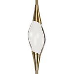 Подвесной светильник с хрустальным плафоном и бронзовым основанием Renee Glass Drops  варинант исполнения - 3 | Loft Concept в Самаре