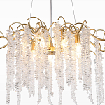 Люстра c подвесками из прозрачного хрусталя Диаметр 85 см FAIRYTREE Light варинант исполнения - 4 | Loft Concept в Самаре