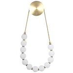 Настенный светильник с плафонами в виде шаров из акрила Pearls Suspension Brass Wall Lamp варинант исполнения - 1 | Loft Concept в Самаре