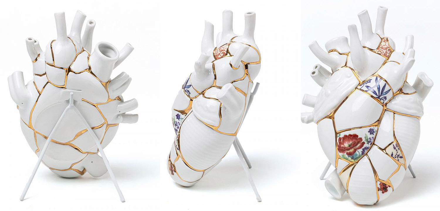 Ваза Seletti Love in Bloom Kintsugi Ваза Seletti Love in Bloom Kintsugi - Loft-Concept в Самаре