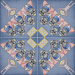 Плитка дизайнерская с узором Мангалоры варинант исполнения - 1 | Loft Concept в Самаре