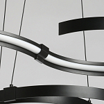 Люстра подвесная светодиодная в виде волнообразной ленты Ribbon Vortex варинант исполнения - 5 | Loft Concept в Самаре