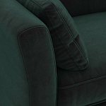 Диван с обивкой из велюра зеленый Gibbs Dark Green Sofa варинант исполнения - 4 | Loft Concept в Самаре
