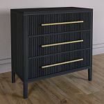 Комод Primo с 3 выдвижными ящиками Черный дуб варинант исполнения - 4 | Loft Concept в Самаре